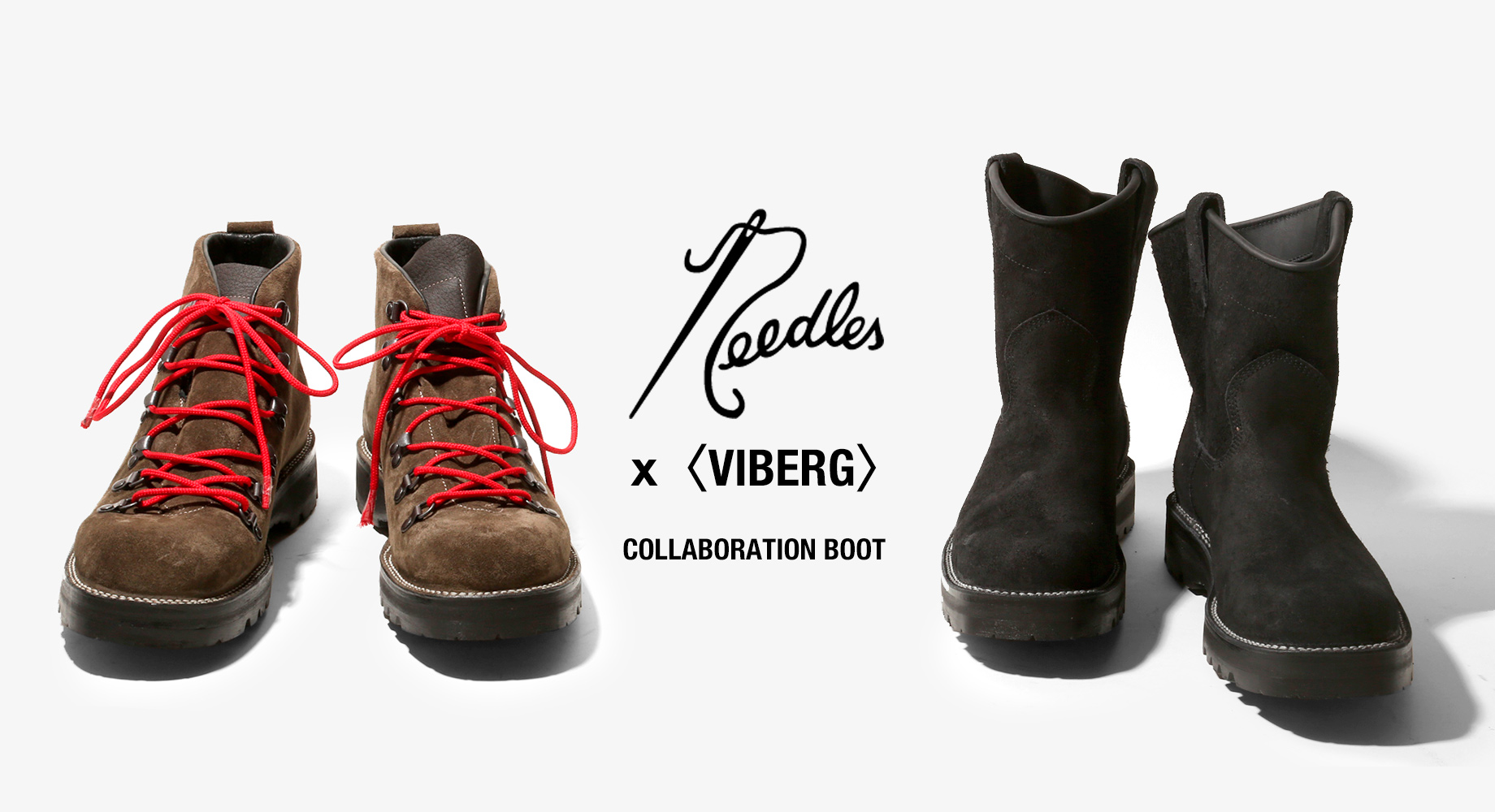〈VIBERG〉x〈NEEDLES〉CRAFTED IN CANADA - HIKER BOOT & ROPER BOOT