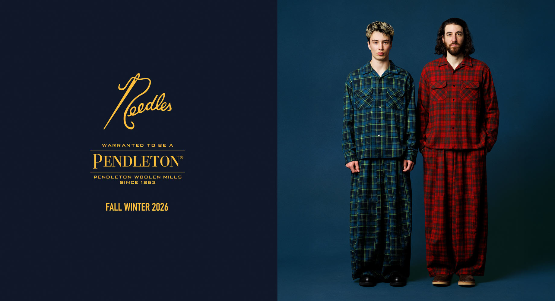 〈NEEDLES〉x〈PENDLETON〉FALL WINTER 2026 Releasing on 10/24（SAT）11:30 JST