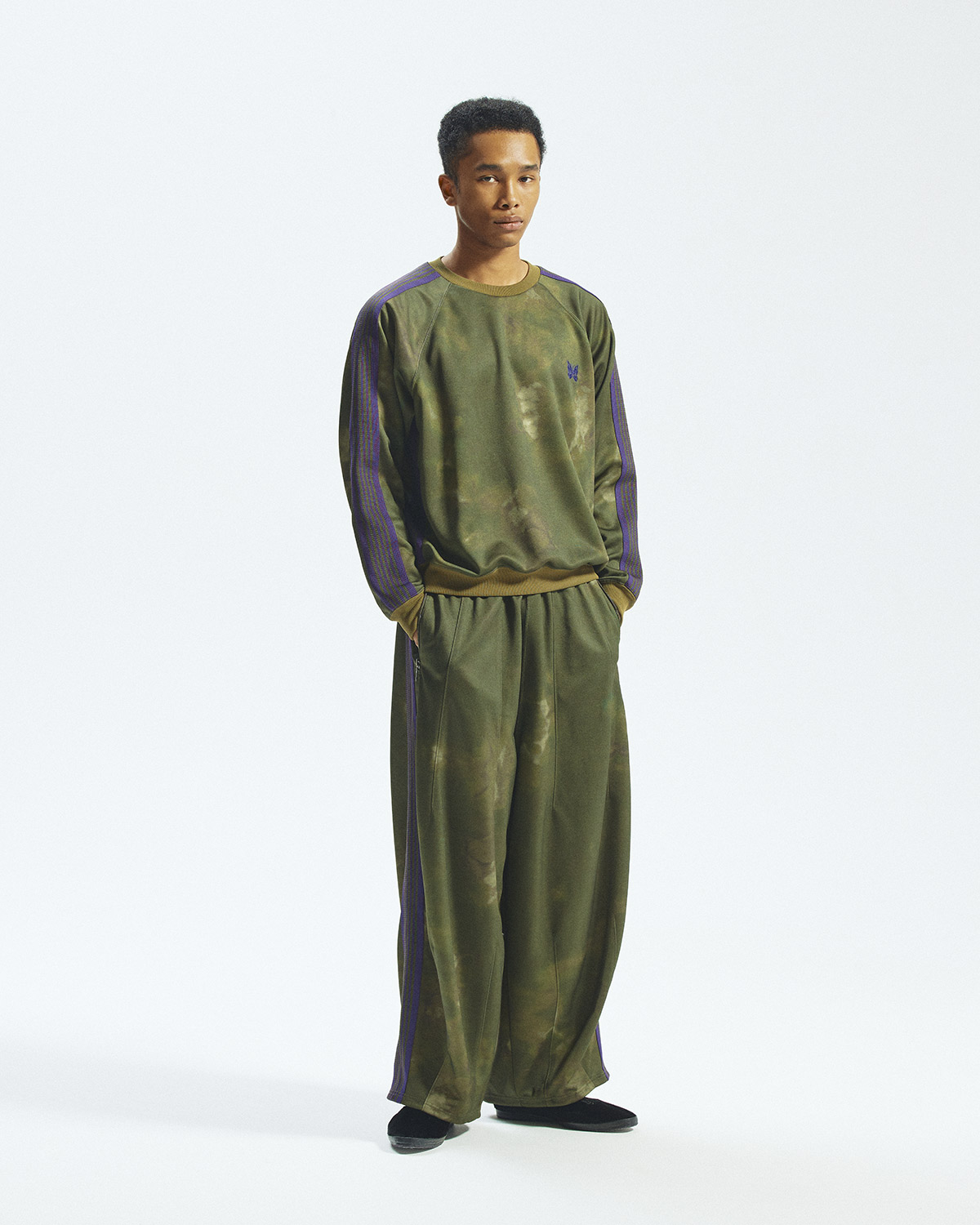 〈NEEDLES〉TRACK SUITS PRINTED UNEVEN DYE for NEPENTHES | MENS