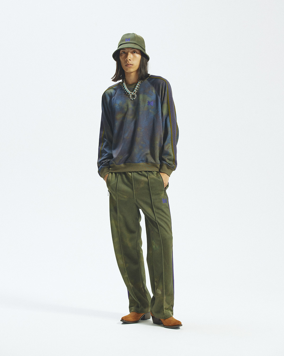 〈NEEDLES〉TRACK SUITS PRINTED UNEVEN DYE for NEPENTHES | MENS