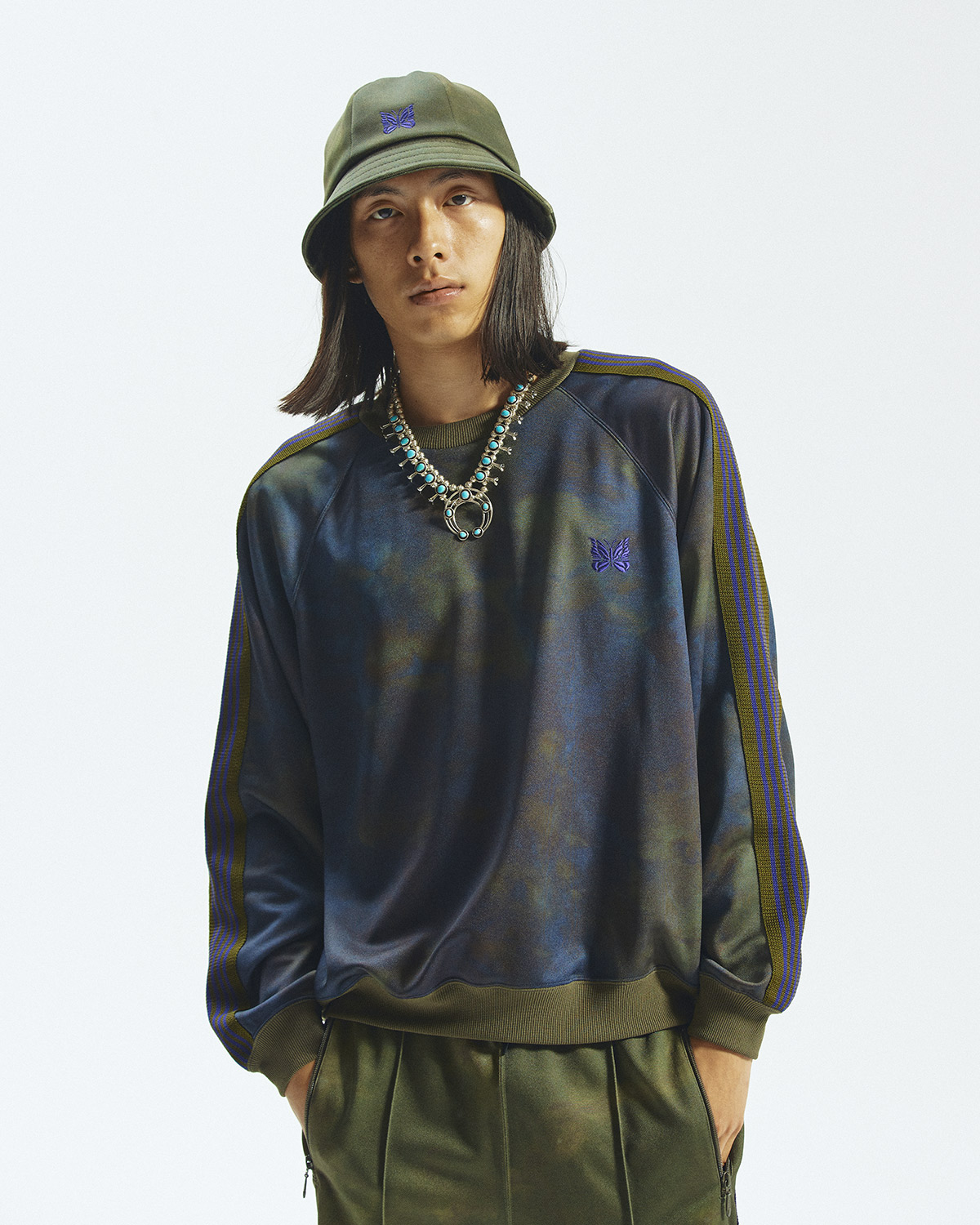 〈NEEDLES〉TRACK SUITS PRINTED UNEVEN DYE for NEPENTHES | MENS