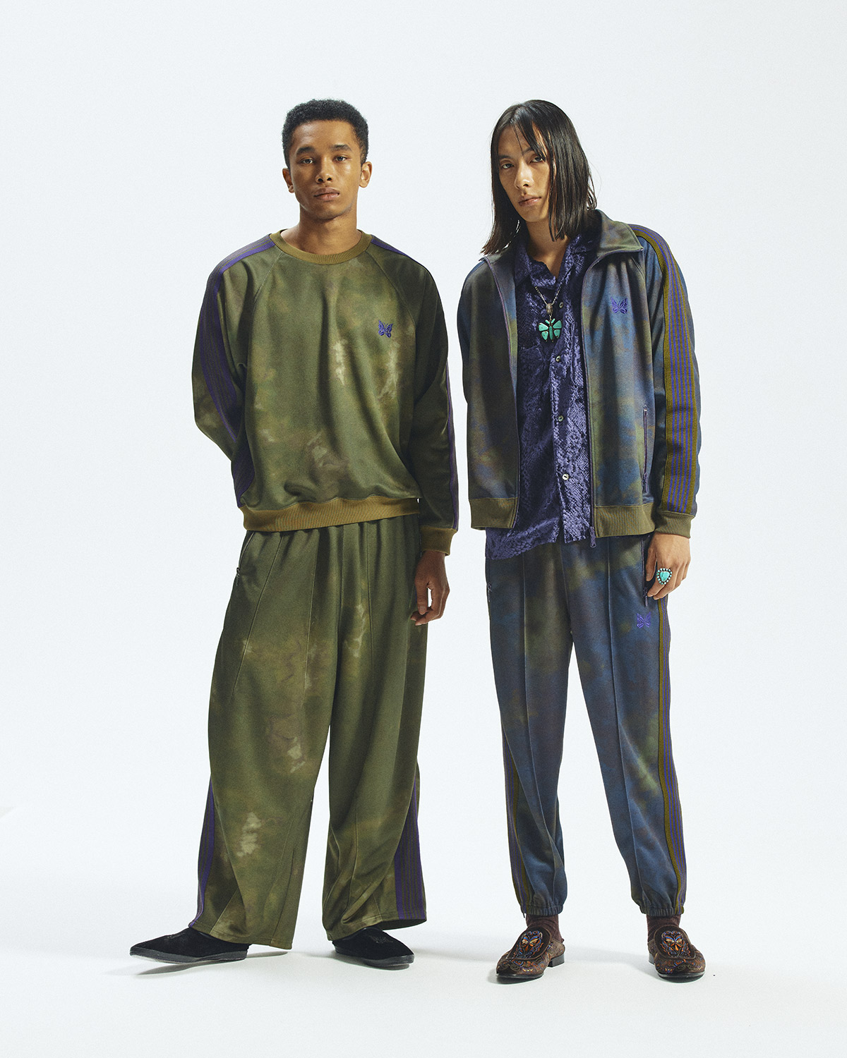 〈NEEDLES〉TRACK SUITS PRINTED UNEVEN DYE for NEPENTHES | MENS