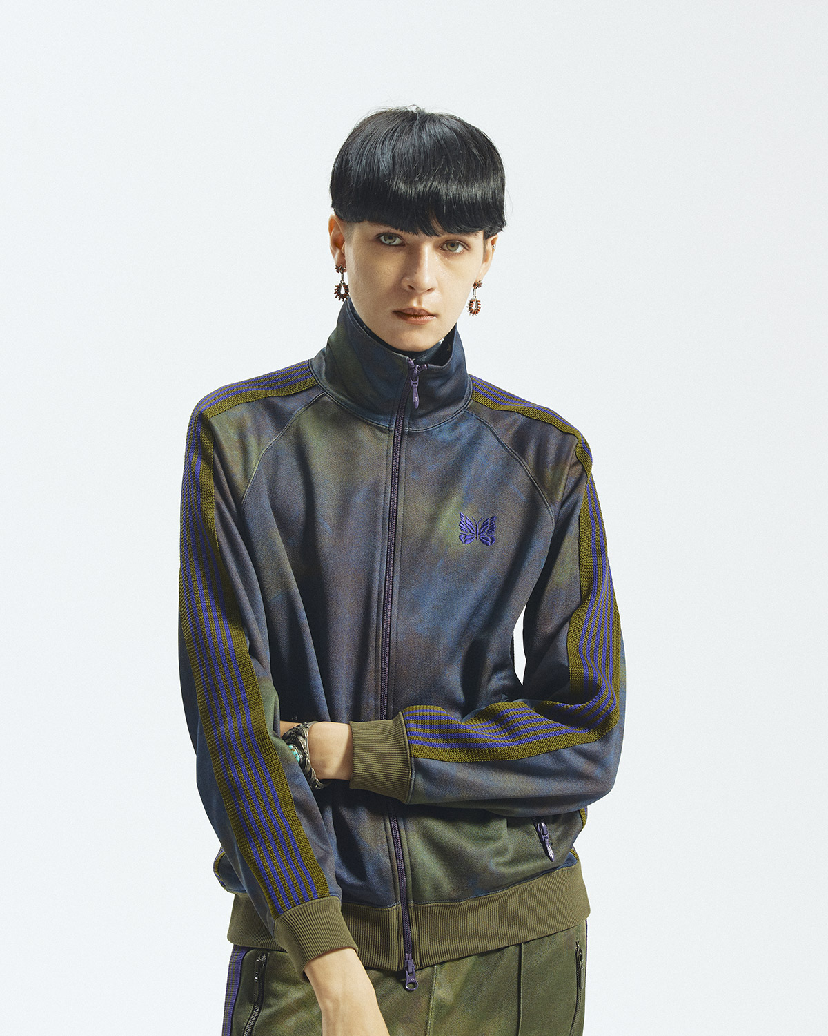 〈NEEDLES〉TRACK SUITS PRINTED UNEVEN DYE for NEPENTHES | WOMENS