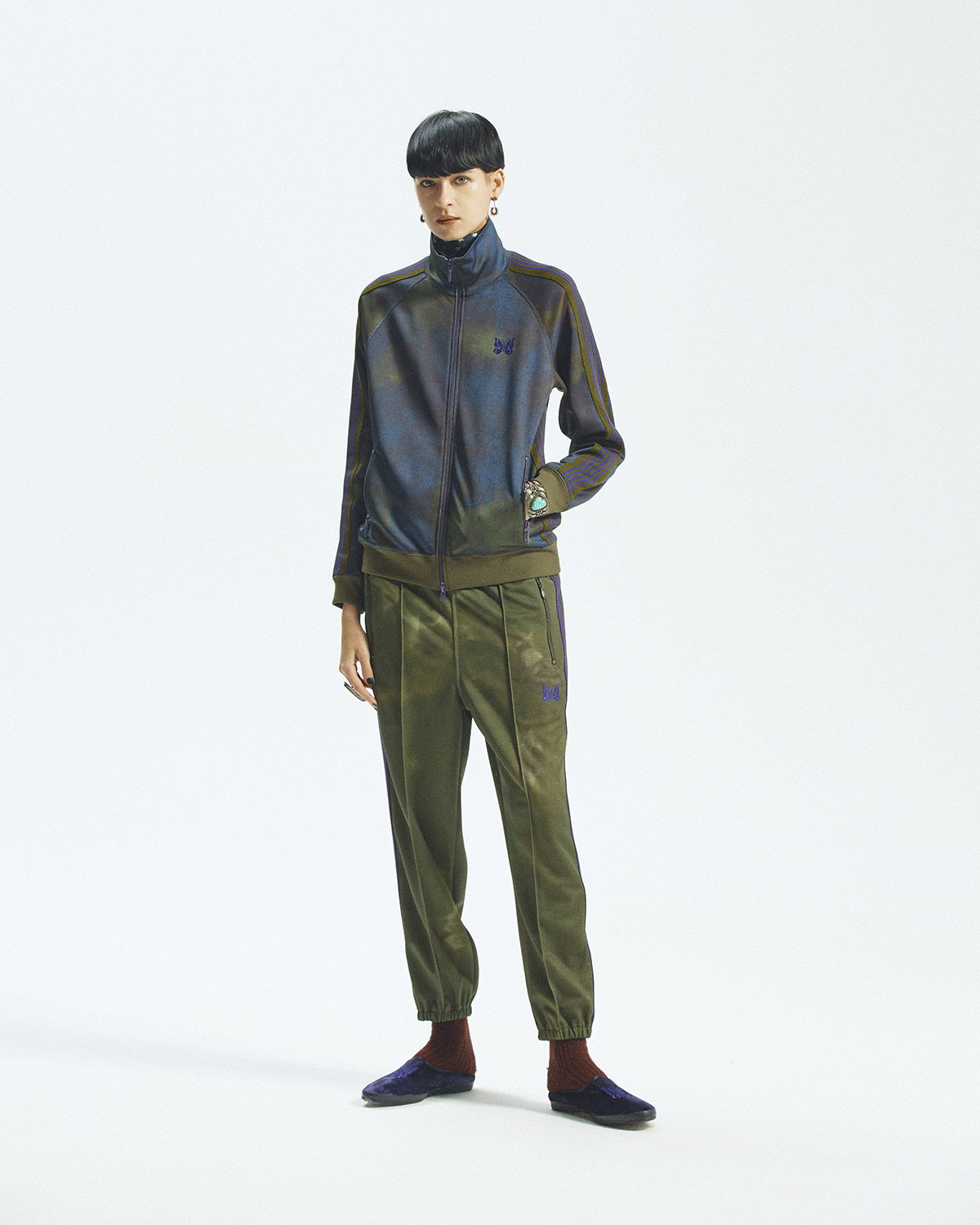 〈NEEDLES〉TRACK SUITS PRINTED UNEVEN DYE for NEPENTHES | WOMENS