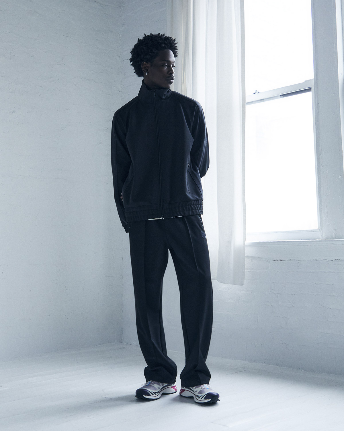 NEEDLES DOUBLE KNIT TRACK PANT KITH L